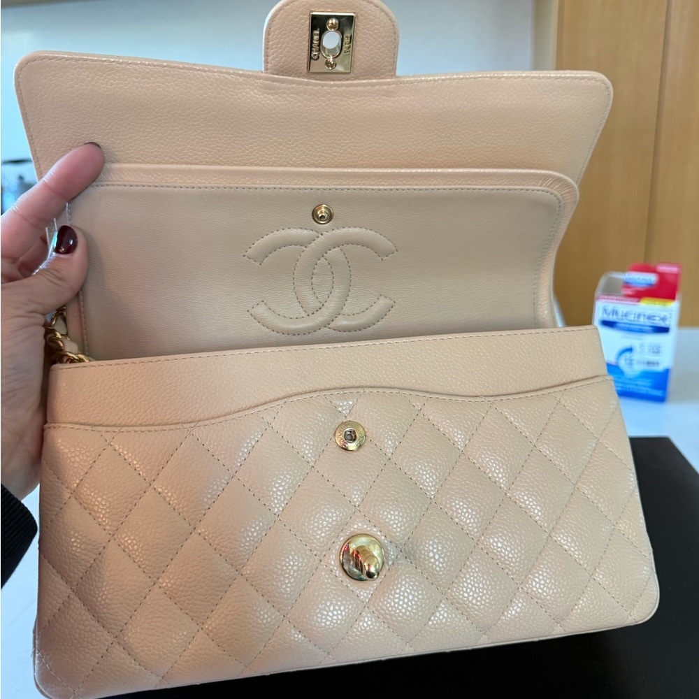 Chanel Beige Clair Medium Double Flap - Picture 7 of 12
